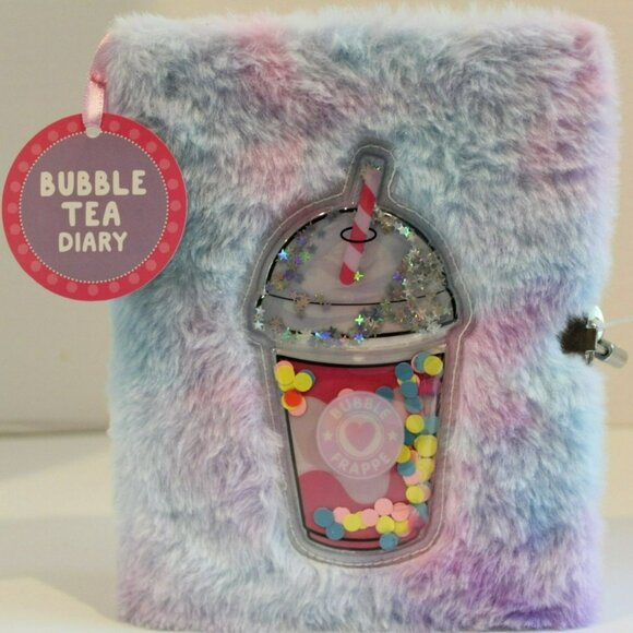 Other - Bubble Tea Diary Ombre Fur Cover with Bubble Tea Gel Patch